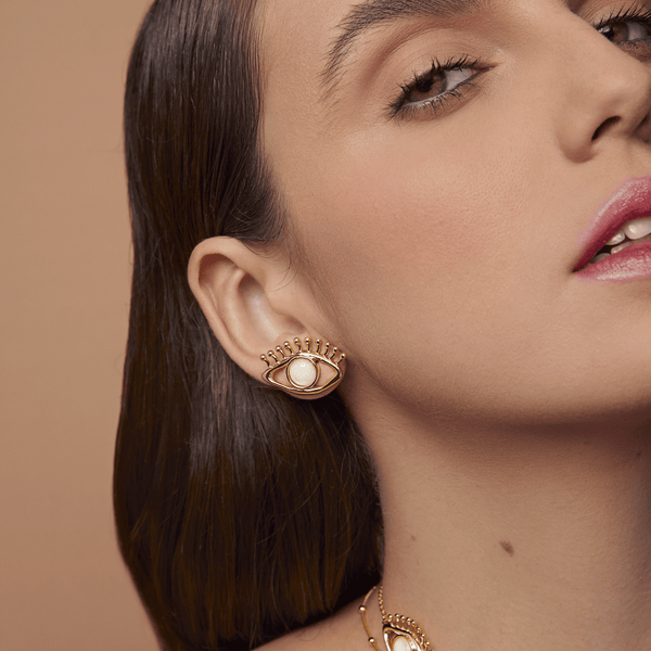 ANNA PRATA-OLHO GREGO EARRING